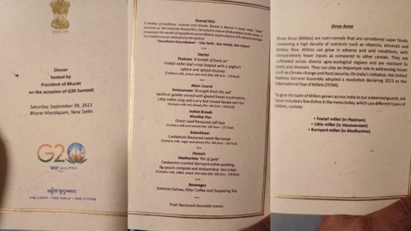 Bharat is diverse in many ways, G20 dinner menu read 
