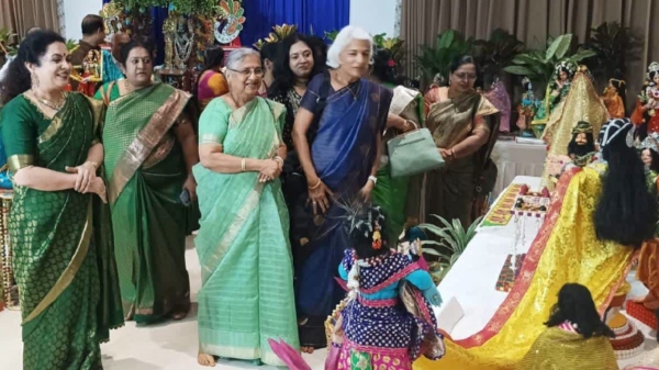 Rishi Sunaks mother and mother-in-law participates in Janmashtami celebrations at BJP MLA House in Bengaluru 