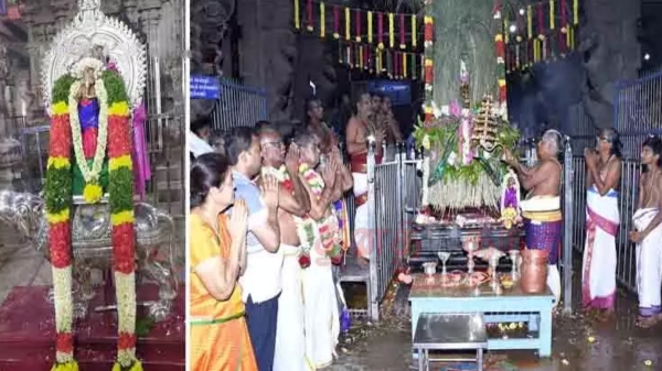 Vinayagar Chaturthi festival begins with flag hoisting in Piliyarpatti Karpaka Vinayagar Temple Car festival on 18 Vinayagar Chaturthi festival begins with flag hoisting in Piliyarpatti Karpaka Vinayagar Temple Car festival on 18