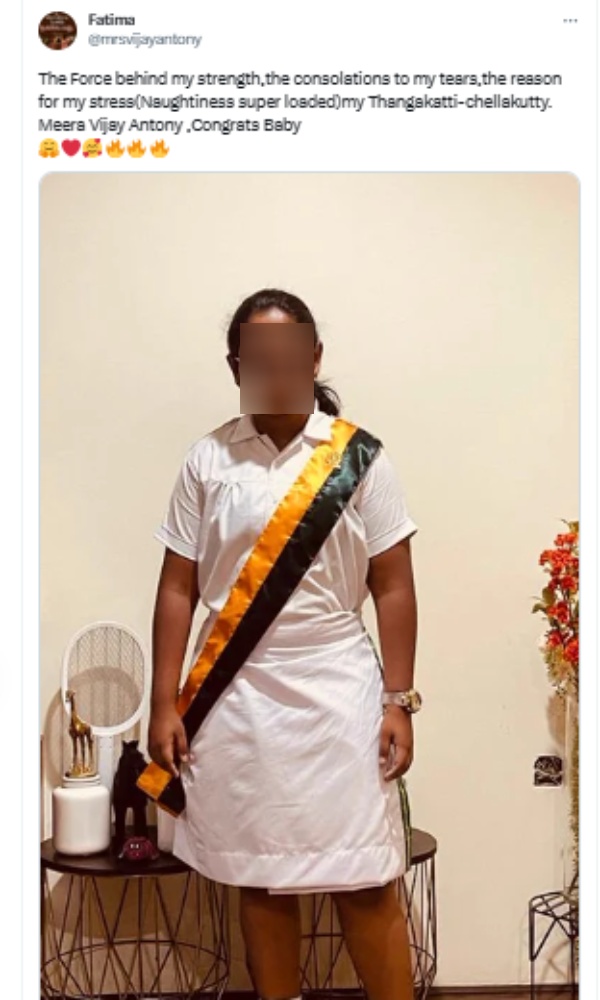 Fathima Vijay Antonys old tweet goes trending in social media 