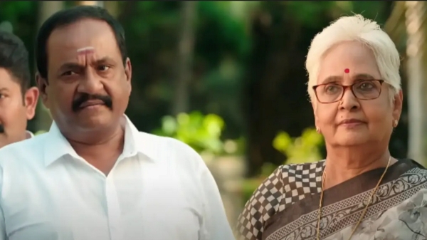ethir neechal Serial astrologer Visalakshi tells Gunasekaran that he divine place in Tiruchendur 