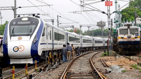 Test run of Chennai-Nellai Vande Bharat train held today 