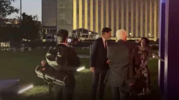 Canadian PM Justin Trudeau walking away when saw Indian media 