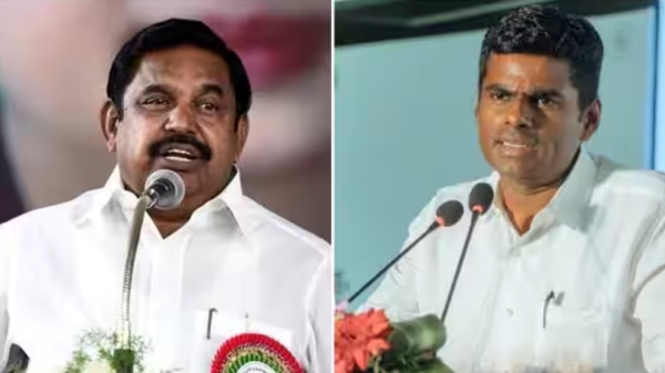 Big change in Annamalais speech after ADMK BJP alliance clash erupts Big change in Annamalais speech after ADMK BJP alliance clash erupts