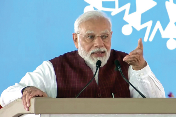 Congress and its alliance parties trying to eradicate Sanatana Dharma, says PM Modi in Bhopal 