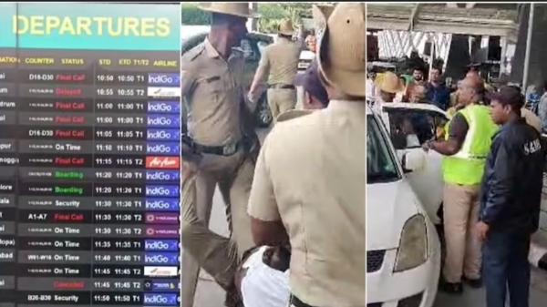  Chaos at Bangalore airport amid Karnataka bandh 44 flights cancelled