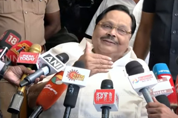 Karnataka release in Cauvery water is not adequate for Tamil nadu: Minister Duraimurugan 