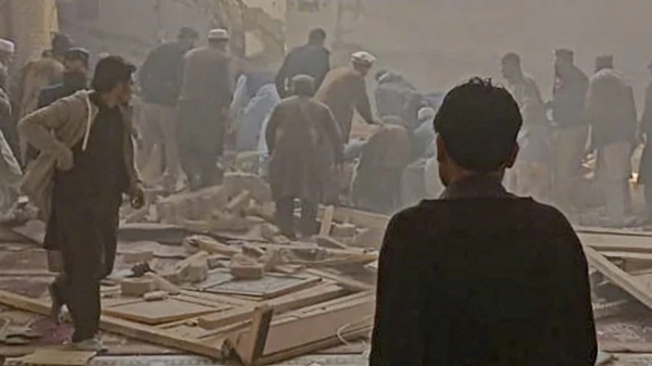  Bomb Explodes Near A Mosque In Pakistan more than 50 people died