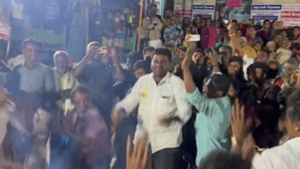 BJP leader Annamalai dances with Public in Kodaikanal BJP leader Annamalai dances with Public in Kodaikanal