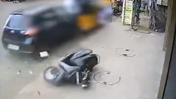 Chennai : a driver stepped on the accelerator in response to the brake, one died 