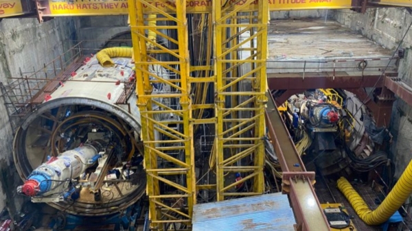 Siruvani machine was launched for the second phase of metro work in chetpet, Chennai 