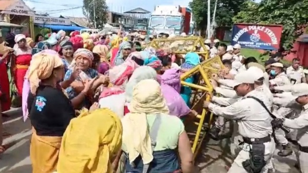  Manipur violence: Curfew reimposed as Woman storm police stations over arrest of 5 youths 