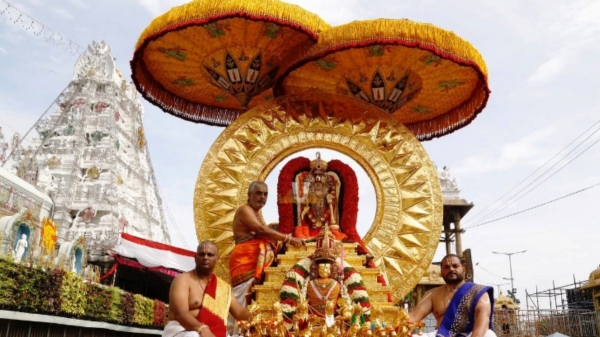 Tirupati Tirumala Brahmotsavam Concluded today with Chakrathalwar Theerthawari 