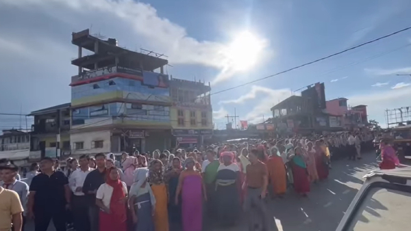  Two Students Murder: Massive Students Protest In Manipur