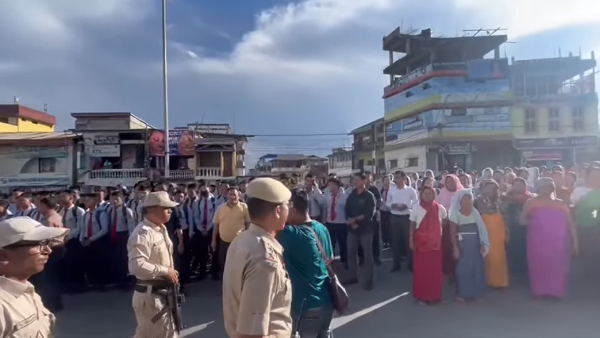  Two Students Murder: Massive Students Protest In Manipur
