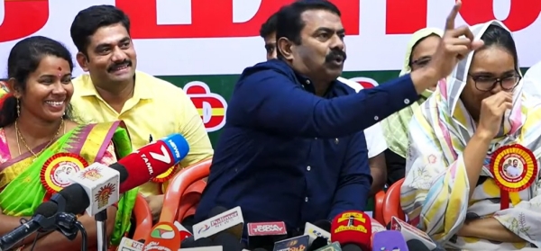 Naam Tamilar Seeman loses cool at Press meet