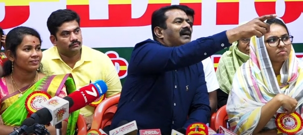 Naam Tamilar Seeman loses cool at Press meet