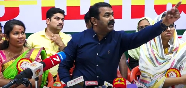 Naam Tamilar Seeman loses cool at Press meet