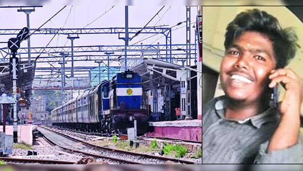 A college student was injured while trying to board a moving train bound for Tambaram