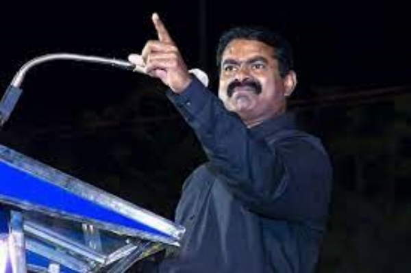 Naam Tamilar Seeman condemns UP Saints threaten to Udhayanidhi Stalin 