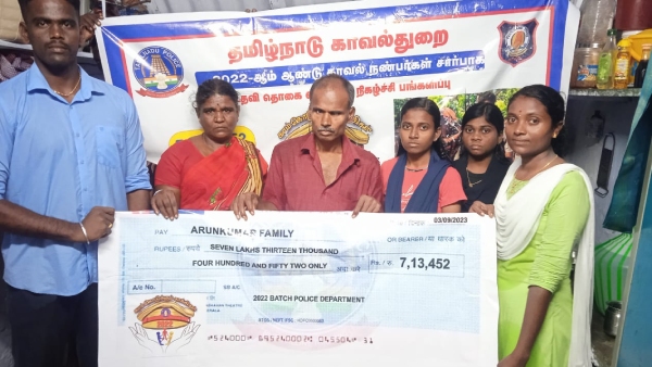 2022 batch police trainers helped Armed forces constable family who committed suicide 