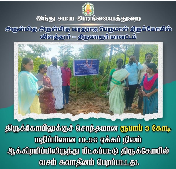 Who occupies the property of Hindu temples