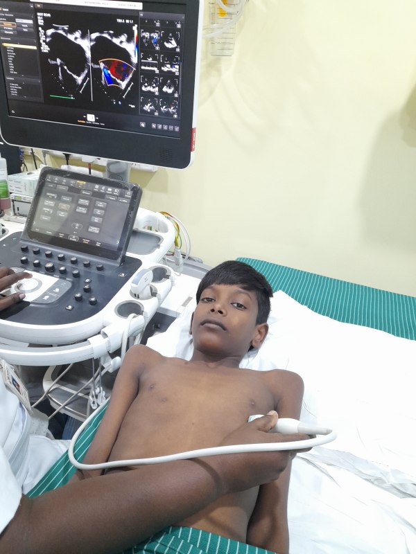 Help a 7th grade government school student who is suffering from a serious heart problem
