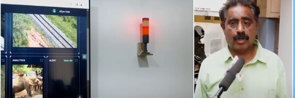  Monitoring with artificial intelligence tools to prevent elephants from getting hit by train tracks