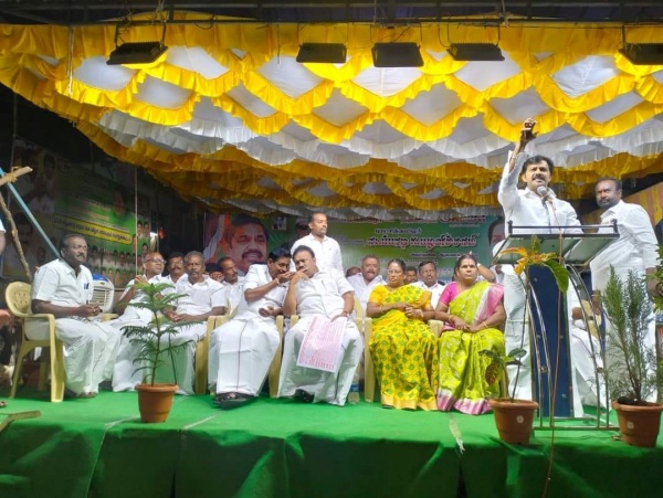 AIADMK Ex Minister DIndigul Srinivasan challenges DMK govt on Neet Exam