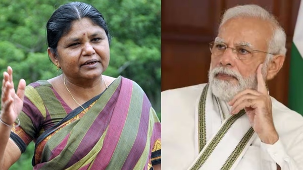 Former MLA Balabharathi says PM Modi should condemn on jai shri ram chant in staidum