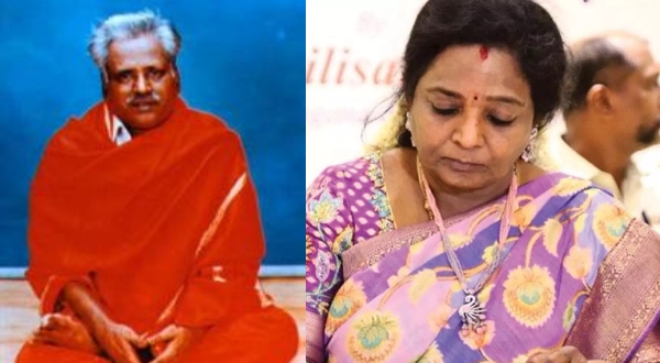 Tamillisai Soundararajan crying send off to Melmaruvathur Bangaru Adigalar 