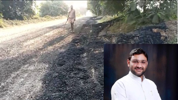UP MLA’s Aide Digs Up Road After Contractor Denied 5 percent Commission