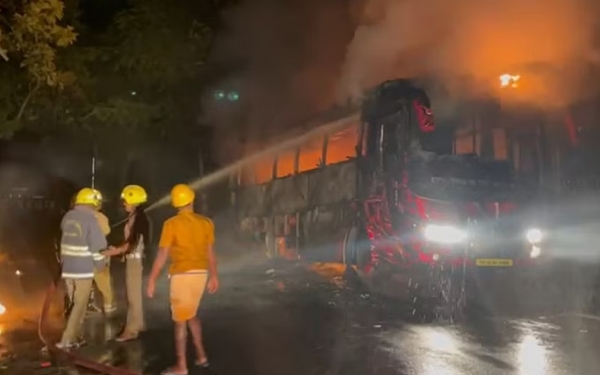 How 57 college students escaped after bus catches fire in Ooty How 57 college students escaped after bus catches fire in Ooty