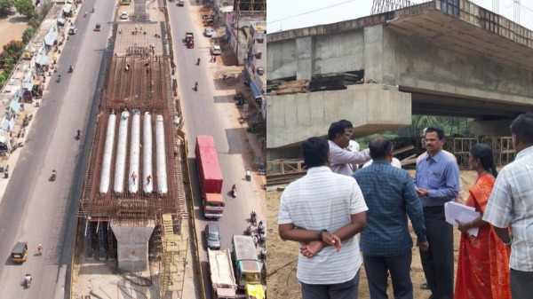 Chennai Bangalore Expressway works stopped due to non availability of River Sand 