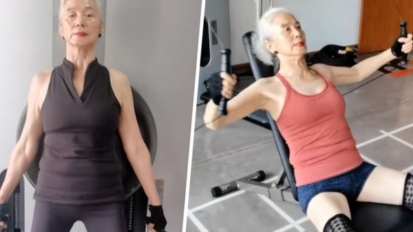 Meet The 78-year-old Woman Now Called Most Beautiful Yoga Grandma in china 
