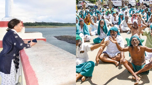 Mandya: Karnataka Farmers continue Protest against Cauvery Water Release to Tamilnadu