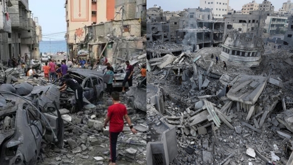 1.83 lakhs of Gaza residents out of their house and take refuge in UN schools due to Israel air attacks 