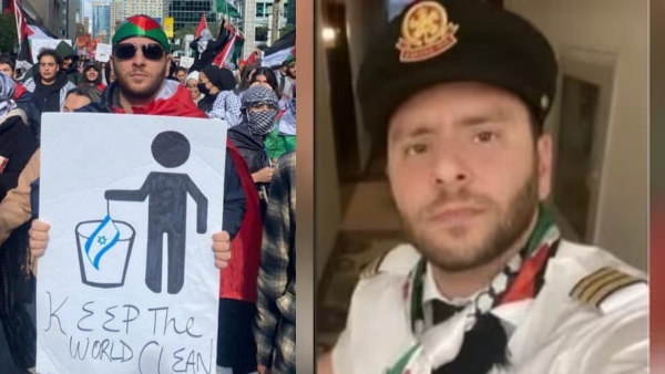 Air Canada pilot suspended after he wearing pro palestine colourss and his anti-Israel posts 