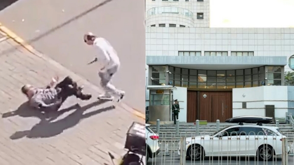 An employee of the Israeli Embassy at Beijing in China was stabbed 