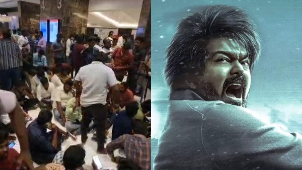 Vijay fans protest as Puducherry theaters are not ready to play 7 am show