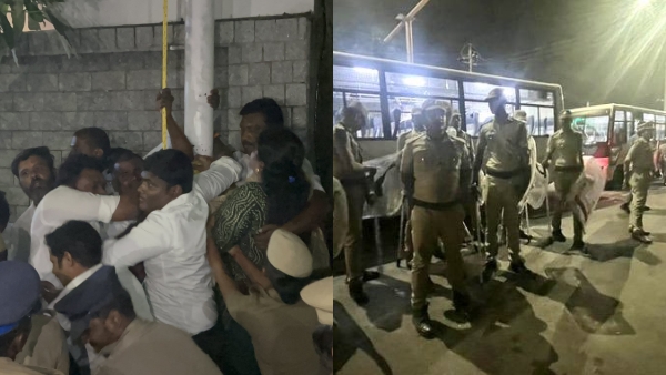 Why did police removes BJP flag near Annamalais Panaiyur house? 