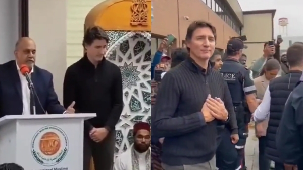 Canada PM Justin Trudeau faced backlash during his visit to a mosque in Toronto 