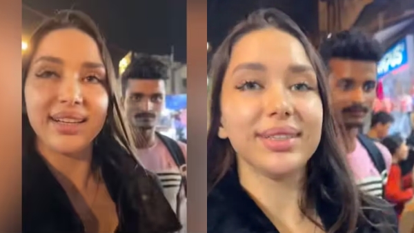 Russian YouTuber harassed by a man and he leveid bad comment while filming in Delhis Sarojini Nagar 