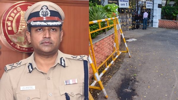 Petrol bomb did not fall in Raj Bhavan, It fell on the road, says Chennai Additional Commissioner 