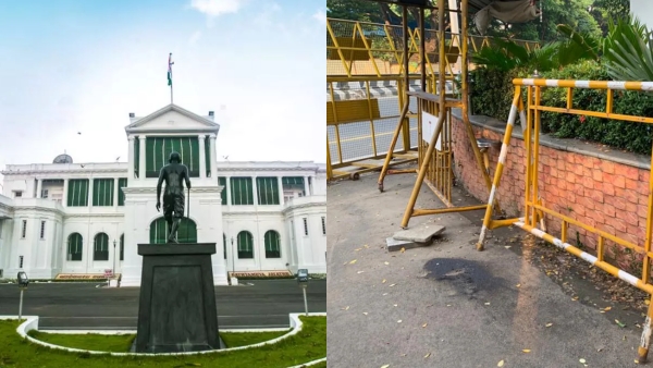 Raj bhavan explains about petrol bomb attack Raj bhavan explains about petrol bomb attack