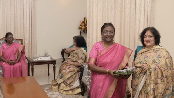 Latha Rajinikanth meets president droupadi murmu 