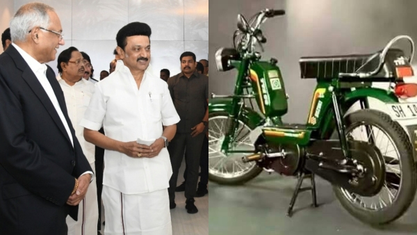 Chief Minister Stalin has praised TVS 50 two wheeler