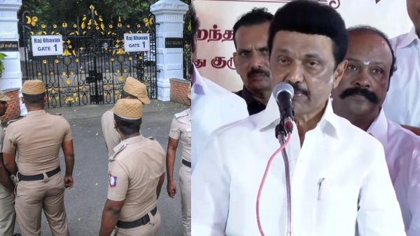 Petrol bomb attack Governors house turned into BJP office says Chief Minister Stalin Petrol bomb attack Governors house turned into BJP office says Chief Minister Stalin