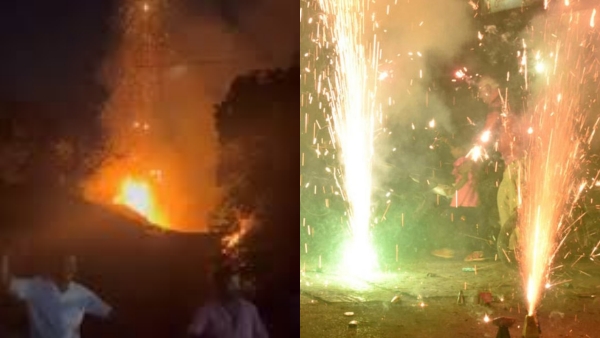 Fire Accdient near cracker shop in Valangaiman, Thiruvarur 