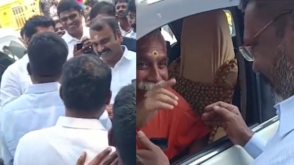 VCK Chief Thirumavalavan Meets with Annamalai and L Murugan in Chengalpattu VCK Chief Thirumavalavan Meets with Annamalai and L Murugan in Chengalpattu